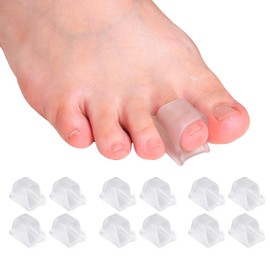Nolimvita Hammer Toe Straightener Corrector - Bunion Corrector for Women Big Toe, Toe Straighteners for Curled Toes, Crooked, Overlapping Toes, Toe Spacers for Women/Men (12 Pack, Large Size)