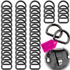 TXXATX D ring semicircular, black