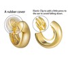 HAISWET Clip On Hoop Chunky Minimalist Small Earrings For Women