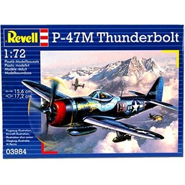 Revell P-47 M Thunderbolt 1:72 Assembly Kit Fixed-Wing Aircraft 1:72, Assembly Kit, Fixed-Wing Aircraft, P-47 M Thunderbolt, Military Aircraft, Plastica