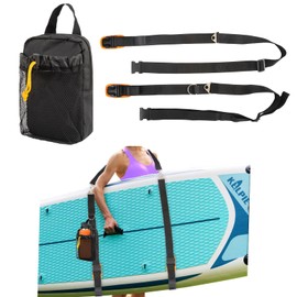 SUP Carrying Strap, Shoulder Strap for Surfboards, Surfboard Carrying Strap, Paddle Board Carry Strap, Adjustable Carrying Straps with Paddle Holder for Paddleboards, Surfboard, Longboards, Kayak, Sup