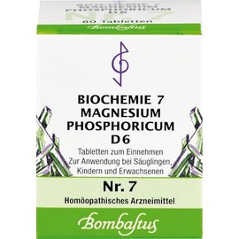 Biochemie 7 Magnesium Phosphoricum D 6 Tablets Pack of 80