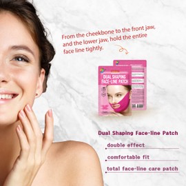 Purederm Dual Shaping Face-line Patch (5 Pack) - V Line Lifting Mask for Total Face-Line Care