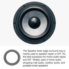 Rebower Speaker Foam Edge Surround Ring Rubber Perforated Subwoofer Ring