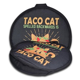 11" Tortilla Oven Taco Cat Tortilla Warmer. Keeps Tortillas Fresh and Warm for Over 1 Hour! Tortillas Stay Soft Throughout The Entire Meal.