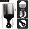2 Pcs Hair Pick Comb Wide Tooth Lift for Hair