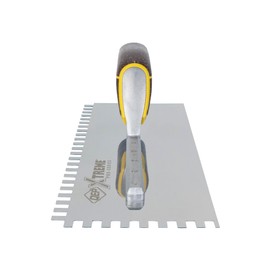 QEP Xtreme Cork Handle Stainless Steel Trowel Square Notch 1/4" x 3/8" x 1/4"