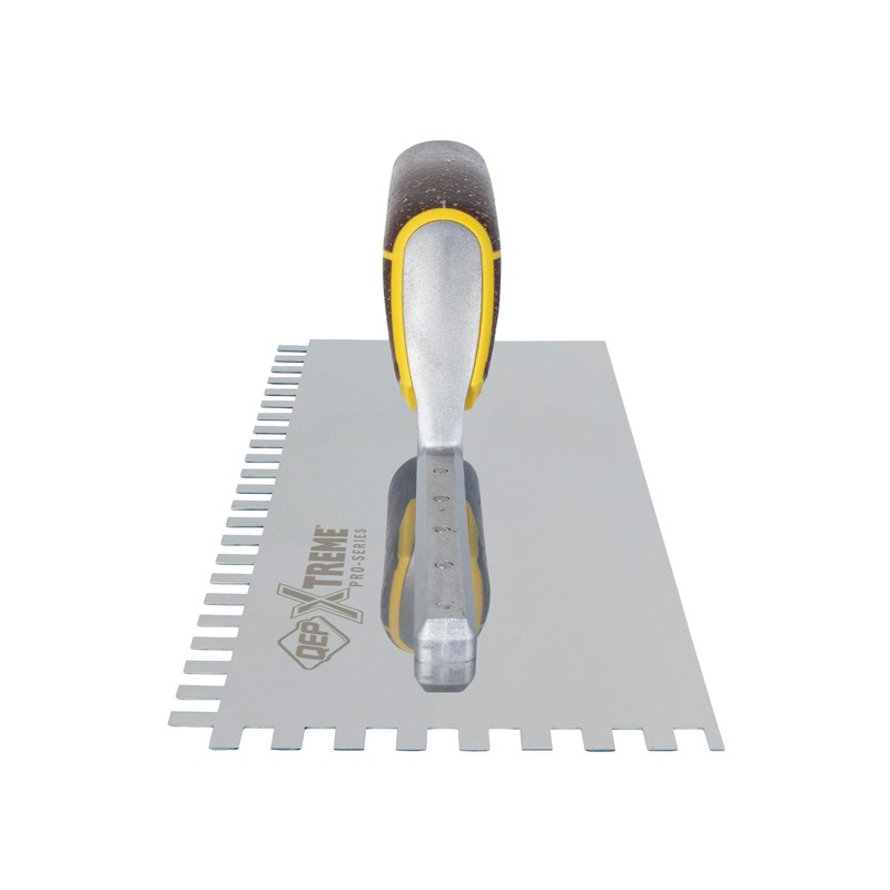 QEP Xtreme Cork Handle Stainless Steel Trowel Square Notch 1/4"