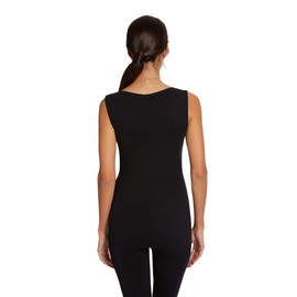 Wolford Aurora Top Sleeveless for Women Biodegradable Seamless Close Fit Knitted Neckline Casual Shirt Black X-Small