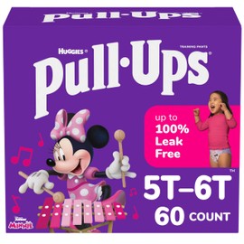 Pull-Ups Girls' Potty Training Pants, Size 5T-6T Training Underwear (46+ lbs), 60 Count