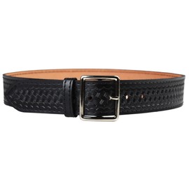 Safariland Duty Gear Bianchi 51-40-4: Garrison Belt W/Square Buckle, Basket Weave, Black