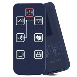 PZL New Replacement Remote Control for FEBO Flame Electric Fireplace ZHS-30-A 13IN-30-054, for Style selections F15-1-005-071B 0781462 Electric Fireplace