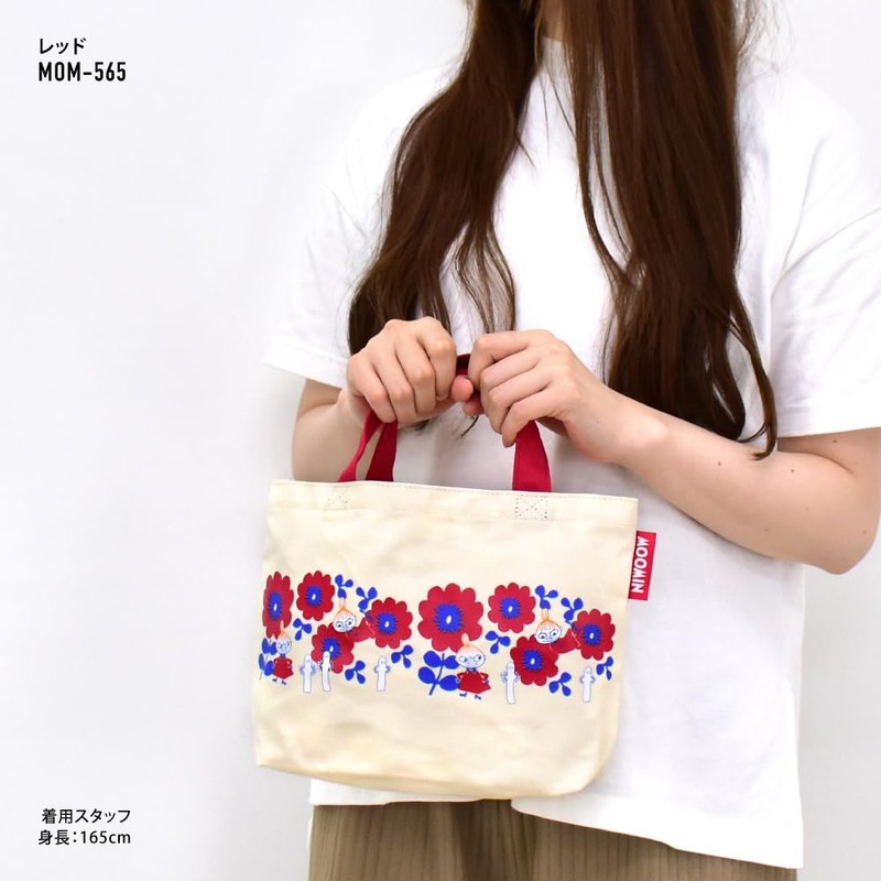 Moomin Tote Bag, Canvas, Small, Canvas, Natural, Walk Bag, Lunch