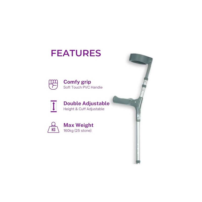 Your Essential Shop Coopers Comfy Grip Handle Double Adjustable Elbow
