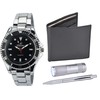 BELLOS Men's Black Watch Gift Box – LED Lamp –