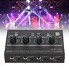 Amplificador de Auriculares de 4 Canales Estéreo Compacto con Adaptador