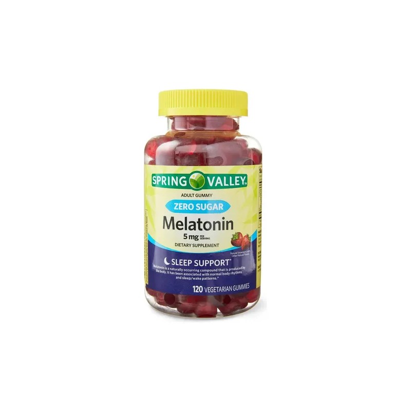 Melatonina Cero Azucar 5mg Formula Extra Fuerte 120 Gomitas Sabor