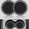 yousheng 2PCS Bling Car Cup Coaster, Universal Vehicle Bling Holder