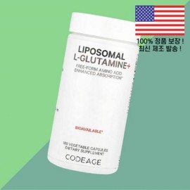 Codeage Liposomal L Glutamine L-Glutamine Amino Acid Vegetable Capsules 180 Tablets 500mg Codeage Liposomal L Glutamine 180 Vegetabl, 1 piece / 코디지 리포좀 리포솜 리포조말 글루타민 L글루타민 엘글루타민 아미노산 식물성캡슐 180정 500mg Codeage Liposomal L Glutamine 180 Vegetabl, 1개