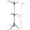 Household Essentials 5012-1 Portable 2-Tier Clothes Drying Rack Tri-pod |