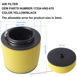 17254-HN5-670 Foam Air Filter Fits For HONDA Rancher 350 TRX350TE TRX350FE TRX350TM(2000-2006) Rancher 400 TRX400FA TRX400FGA(2004-2007) Foreman 450 400TRX 400FW TRX450S TRX450FE(2000-2006)