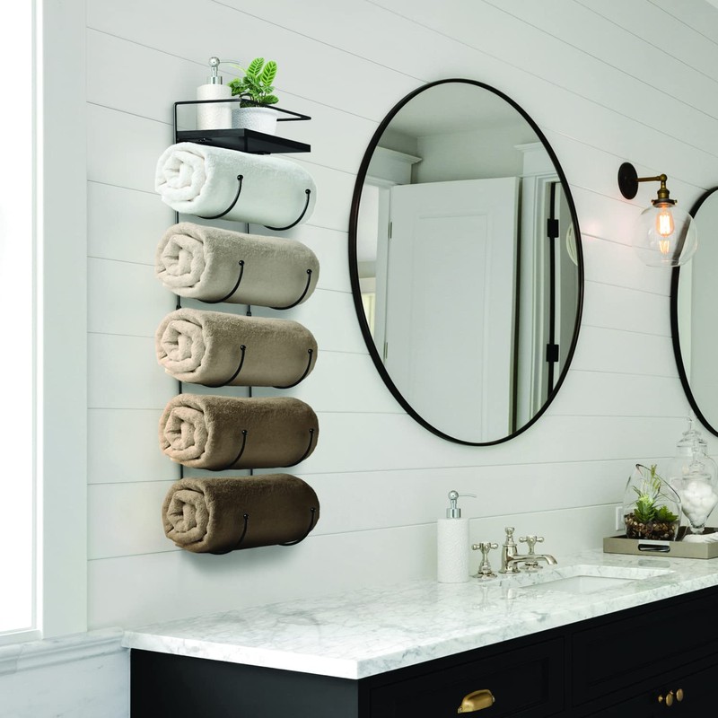 Sorbus Bathroom Towel Holder - 5 Tier Metal Towel Rack