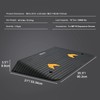 SucceBuy 3-Inch Rubber Threshold Ramp, 35.5 x 18 In Non-Slip