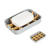 Sansnow Eco-Friendly Bamboo Soap Dishes, Removable Soap/Sponge Holder for Home,