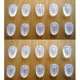 Galaxylense 10 Pair Soft Nose Pads Push-in For Oakley Holbrook Metal Glasses Replacement