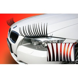 Carlashes® Ombre Shaded RED Car Eyelashes, Special Edition, Hand Airbrushed Candy Red