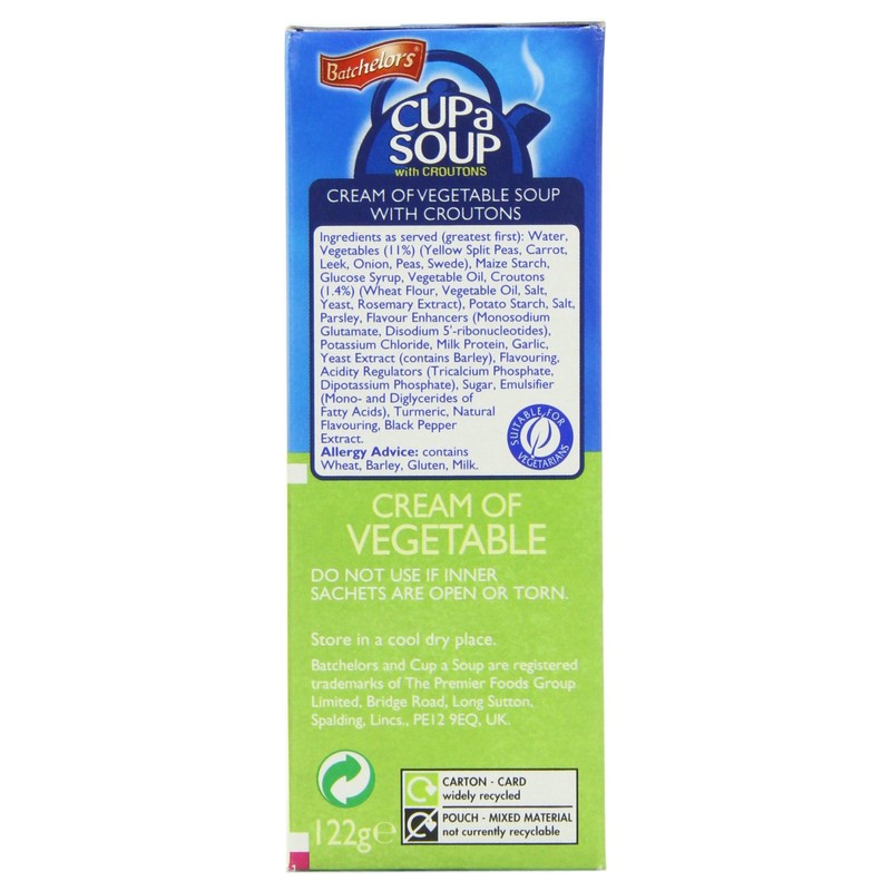Batchelors Cup a Soup Cream of Vegetable