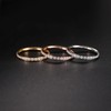 hengkaixuan Titanium Wedding Ring Eternity Ring Engagement Band Silver 2mm