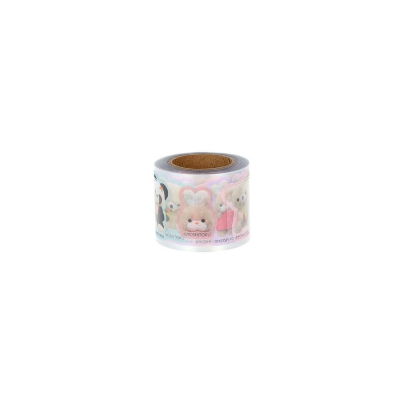 Sun-Star Stationery Retro Plush Collection Yoshitoku Goods Sticker Masking Material