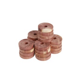 Cedar Blocks for Clothes Storage -Cedar Essence Cedar Rings (20 Pack) Made in USA