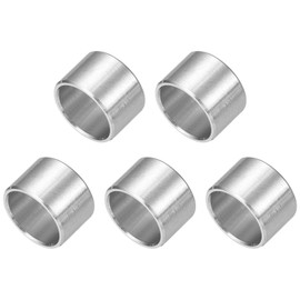 QUARKZMAN Pack of 5 Spacer Sleeves Stainless Steel 10 mm ID x 12 mm OD x 8 mm L 304 Stainless Steel Round Spacers without Thread Columns for Screws 3/8 Inch or M10