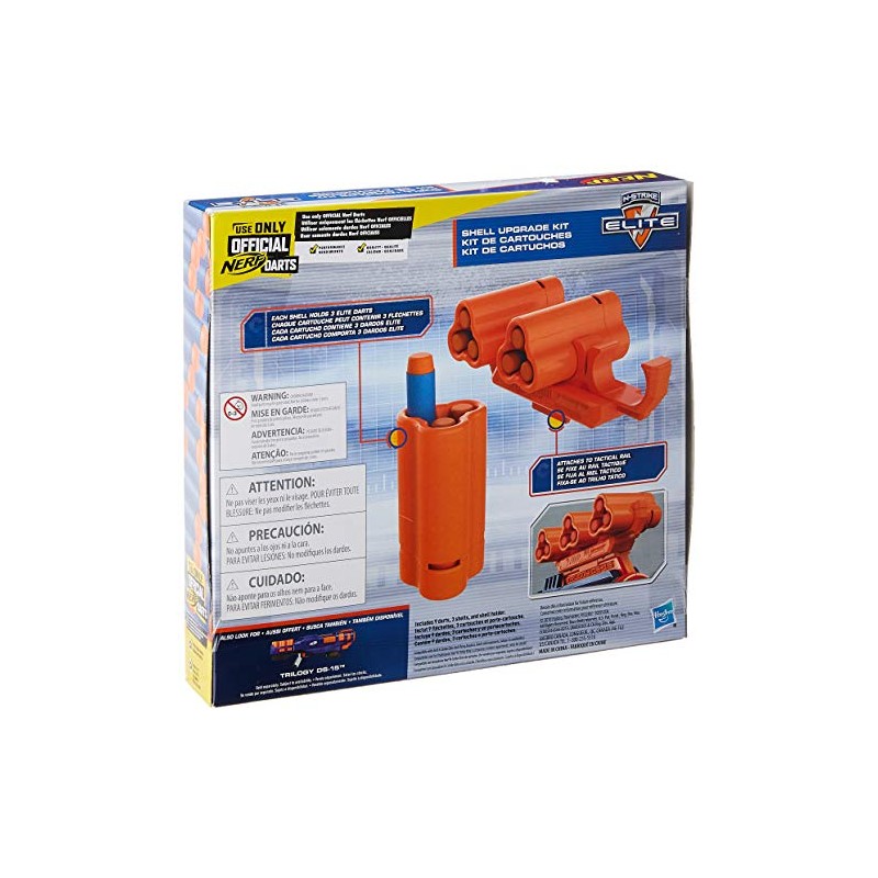 NERF Upgrade Kit: 3 Shells, 9 Darts, Shell Holder