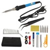 15PCS Set Soldering Iron Set Adjustable Temperature Solder Iron Kit