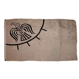 JumpingLight 3x5 White Viking Raven Norse Premium Quality Fade Resistant Flag 3x5 Banner - Quality Flags