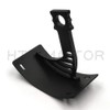 HTTMT MT360-02-BK Black Vertical Curved Mount License Plate Bracket Tag