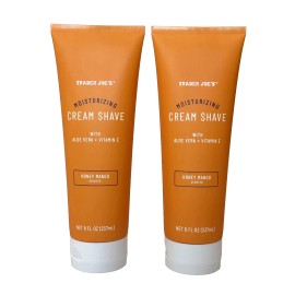 Trader Joe's 2 Pack Trader Joe's Honey Mango Moisturizing Cream Shave Shaving Lotion 8oz NEW