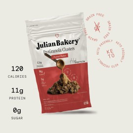 Julian Bakery® ProGranola® Cereal | Peanut Butter Cluster | 11g Protein | 3 Net Carbs | Gluten-Free | Grain-Free | 9oz (3 PACK)