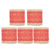 5Pcs Burlap Ribbon Lace Linen Roll Jute Belt DIY Hand