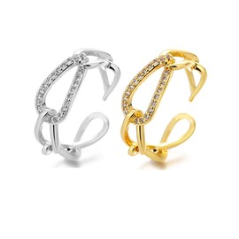 Carufin Vintage Snake Open Rings Crystal Cross Index Finger Ring Smiley Adjustable Rings Pintail Ring Jewellery Gifts for Women and Girls (Pack of 2) (A)