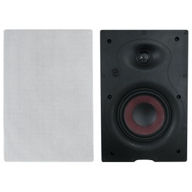 Universal (2) Rockville WA658 6.5" In-Wall Home Speakers w Kevlar Woofer+Silk Dome Tweeter