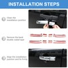 DIYUCAR Chrome Door Handle Trim for Discovery 4 2010-2016 LR4