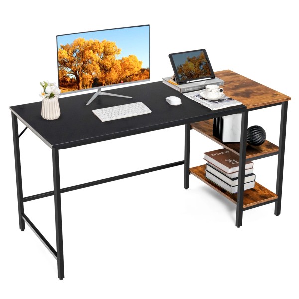Costway 55" Computer Desk Writing Workstation Study Table Home Office