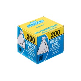 Le Cube Food and Freezer Bags 200 bags, Perfect for storing/freezing meats/seafood/pre-prepared vegetables, Size 23.5cm x 38cm