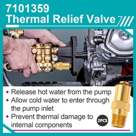 2 Pcs 7101359 Thermal Relief Valves for Simpson Cleaning 7101359