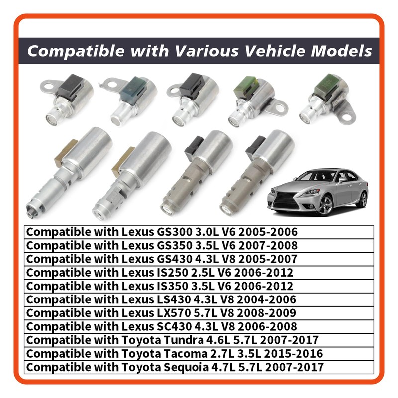 Mhrxusd A760E Automatic Transmission Shift Solenoid Kit Replacement for Lexus