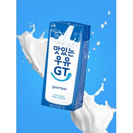 Delicious Milk GT Sterilized White Milk 200ml / 맛있는우유GT 멸균 흰우유 200ml X 24팩
